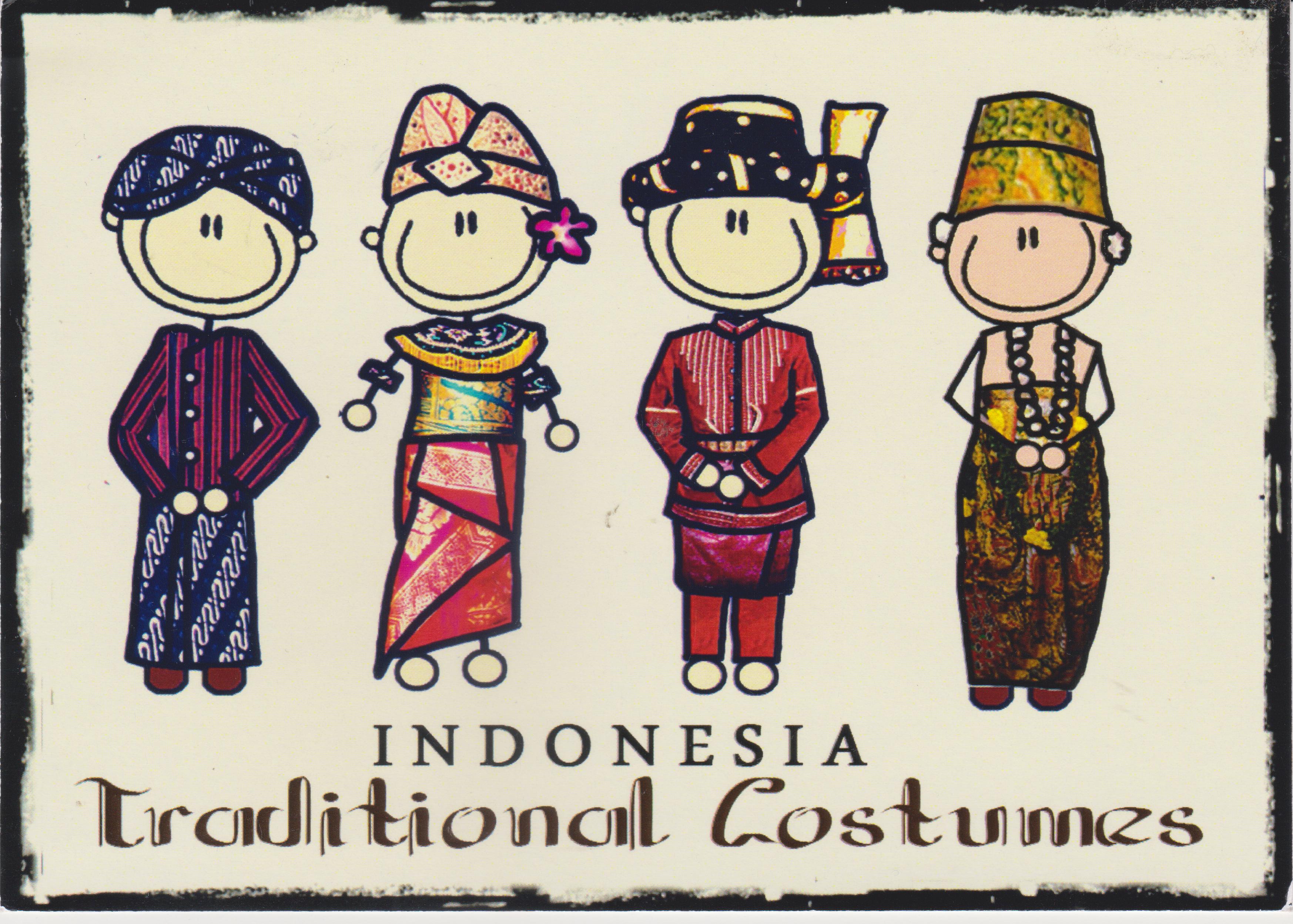 Indonesia Traditional Costumes Hqeem Stamps