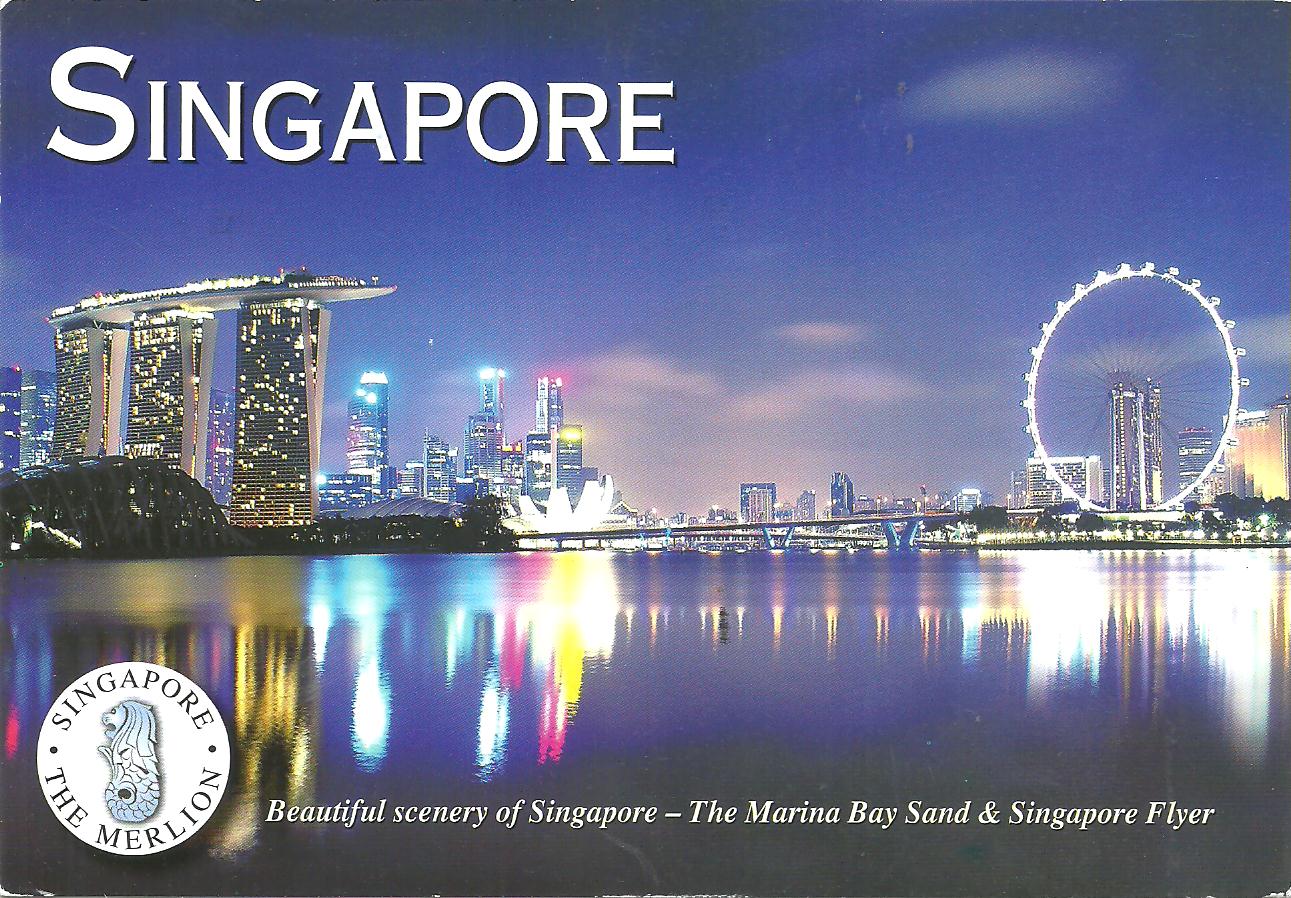 Singapore - The Marina Bay Sand and Singapore Flyer